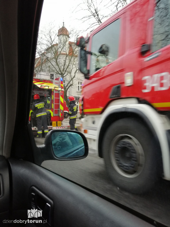 Pożar w budynku przy Kościuszki