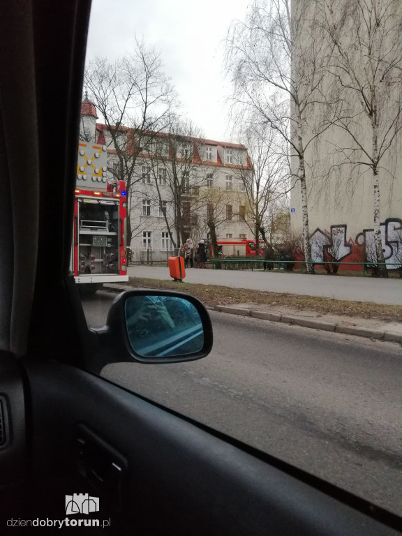 Pożar w budynku przy Kościuszki