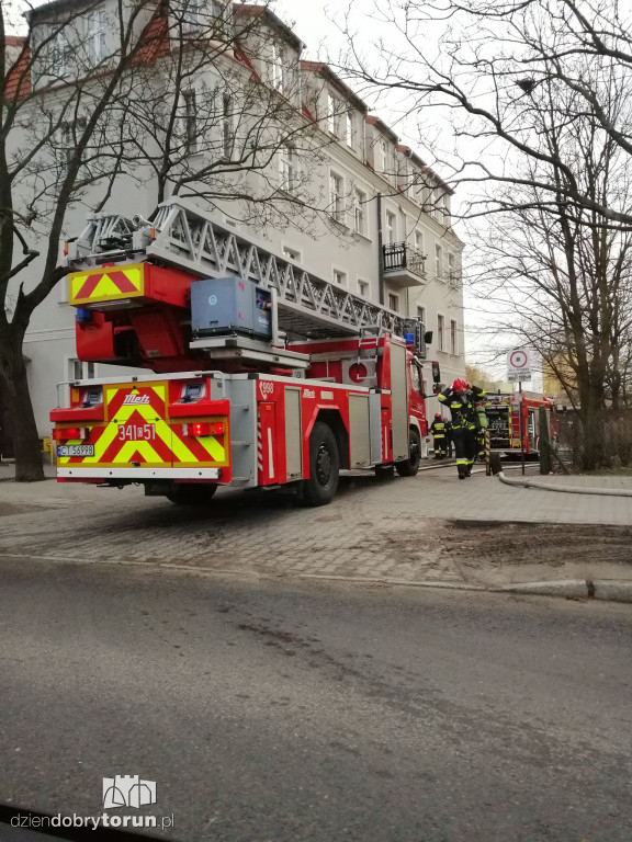 Pożar w budynku przy Kościuszki