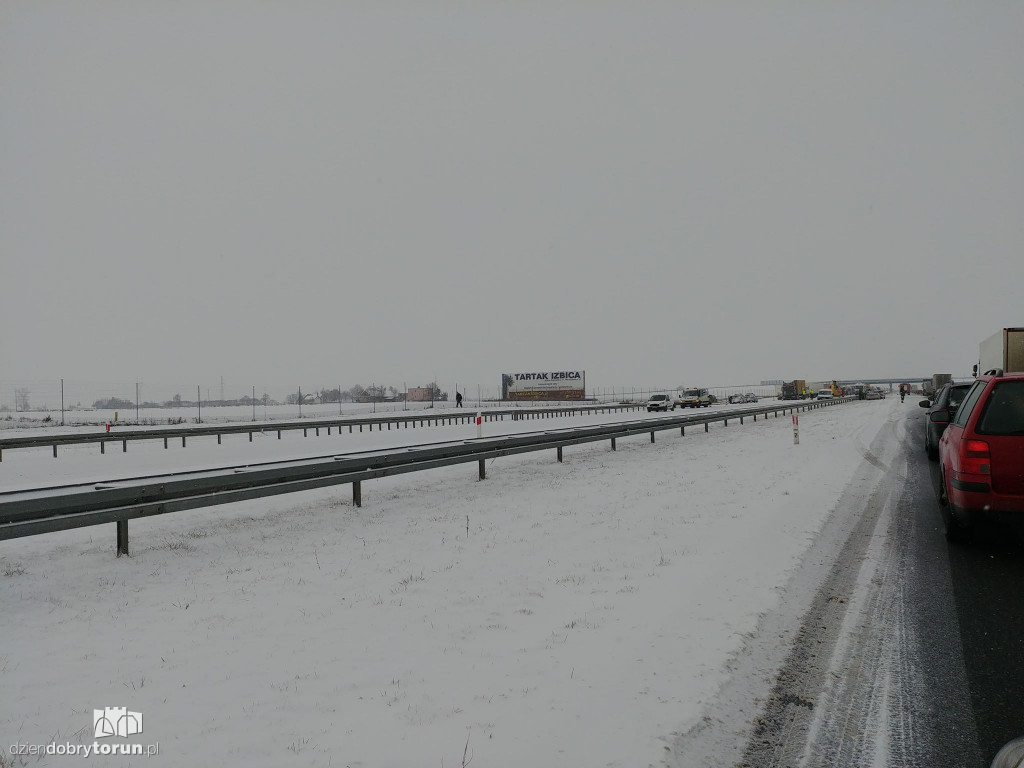 Groźny wypadek na autostradzie