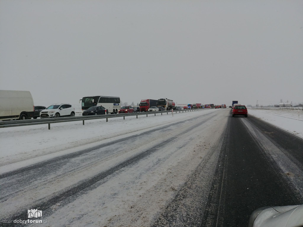 Groźny wypadek na autostradzie
