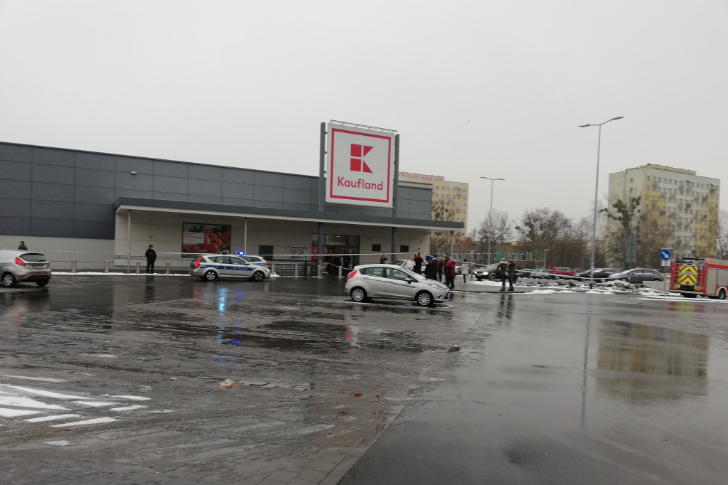 Ewakuacja sklepu Kaufland