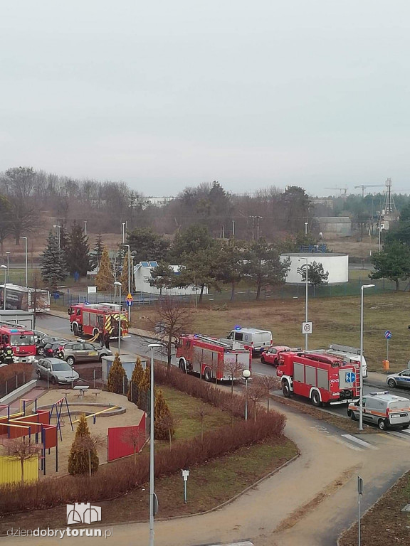 Pożar w budynku przy Fieldorfa Nila