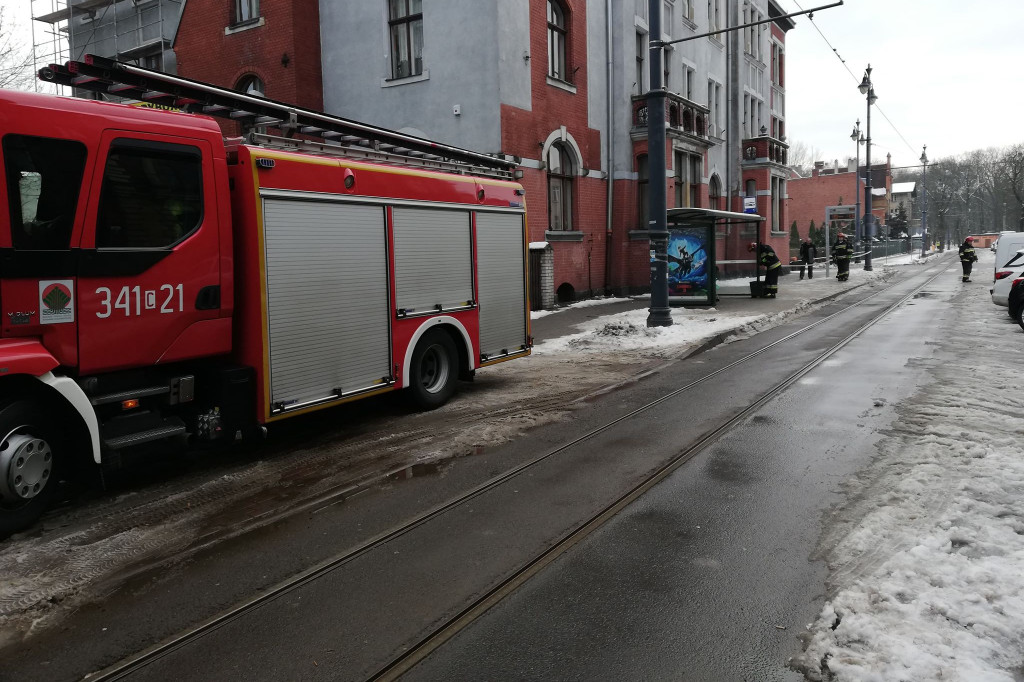 Interwencja straży przy Sienkiewicza