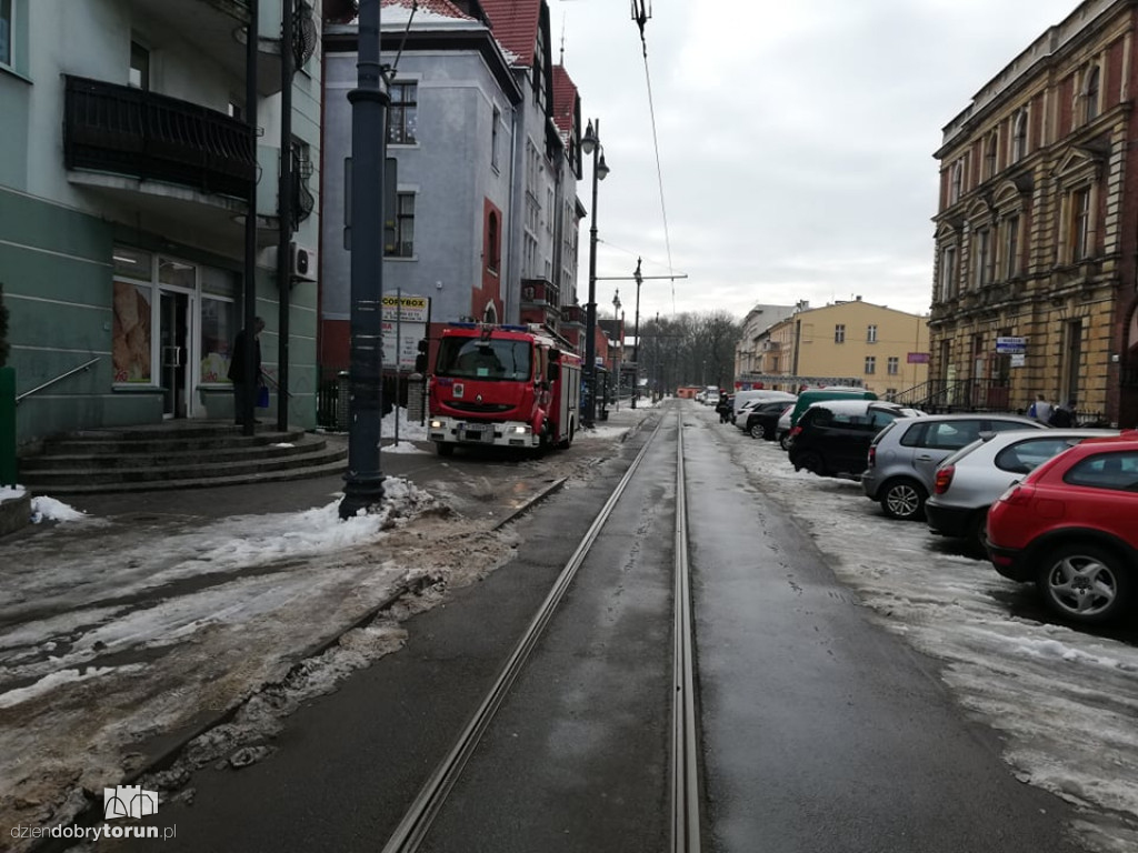Interwencja straży przy Sienkiewicza
