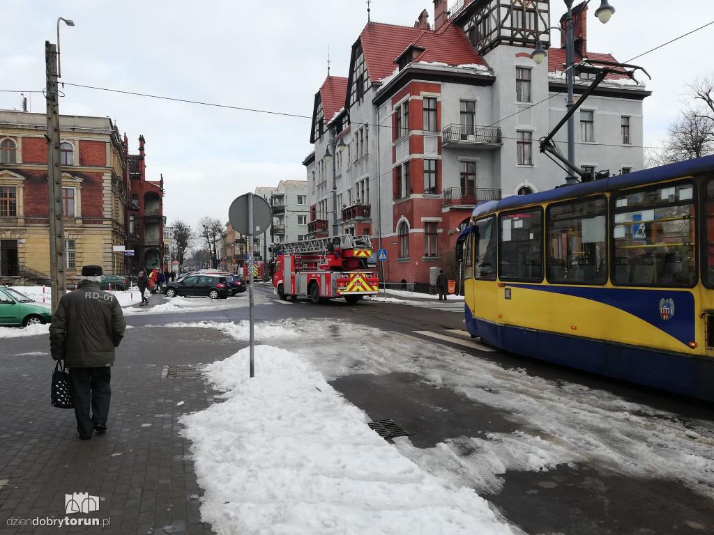 Interwencja straży przy Sienkiewicza