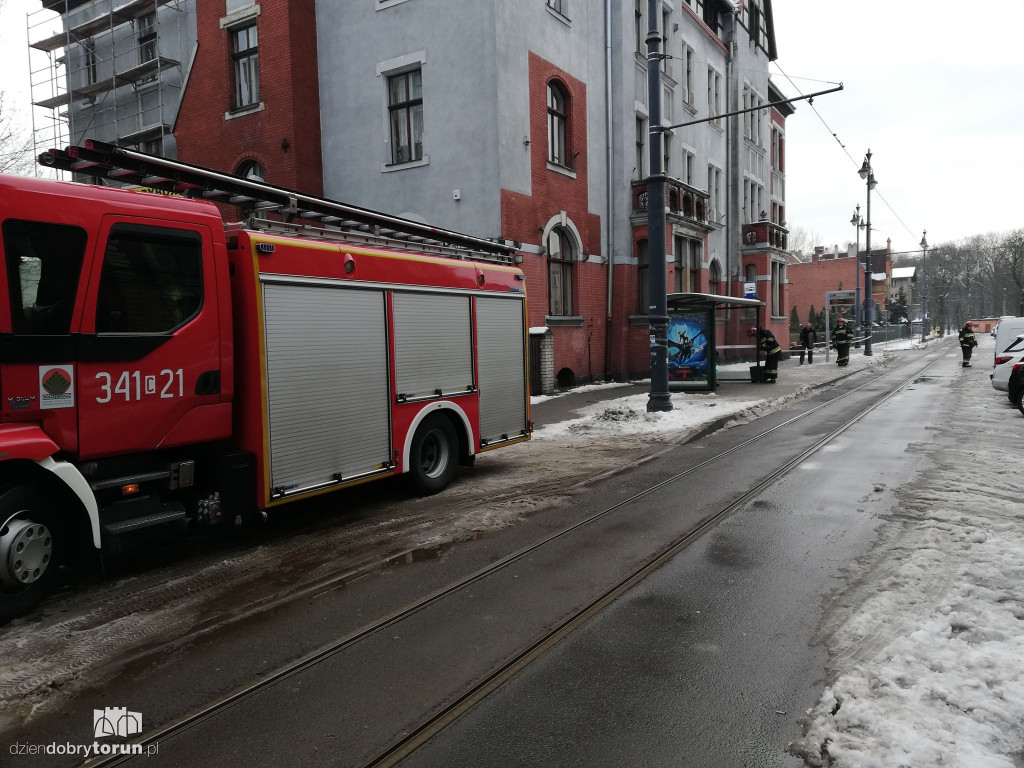Interwencja straży przy Sienkiewicza
