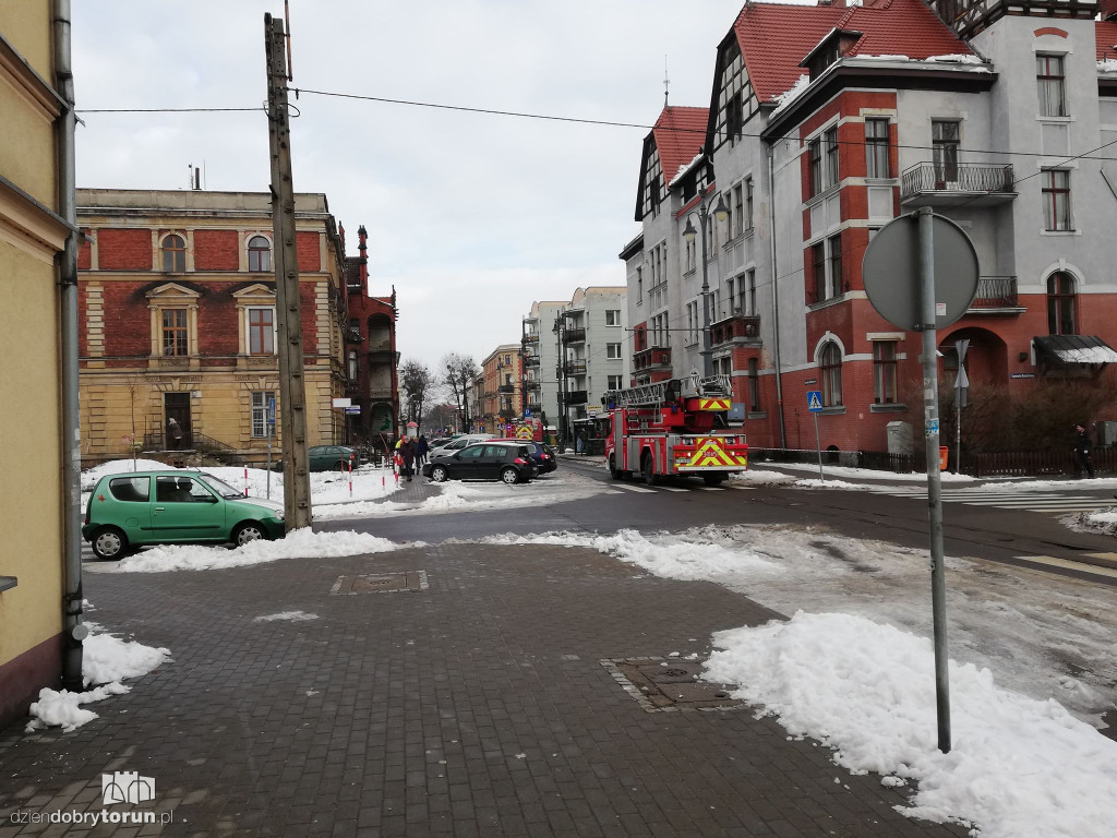 Interwencja straży przy Sienkiewicza