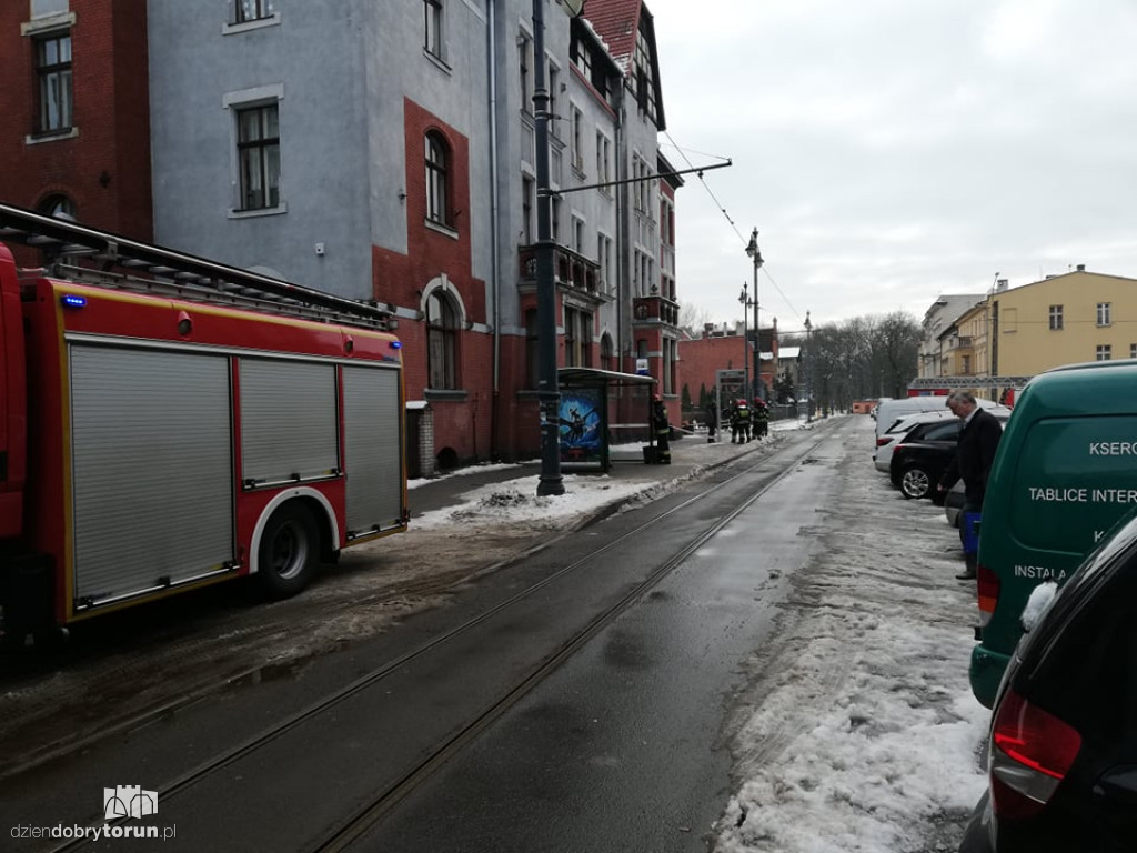 Interwencja straży przy Sienkiewicza