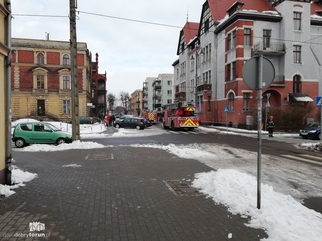 Interwencja straży przy Sienkiewicza