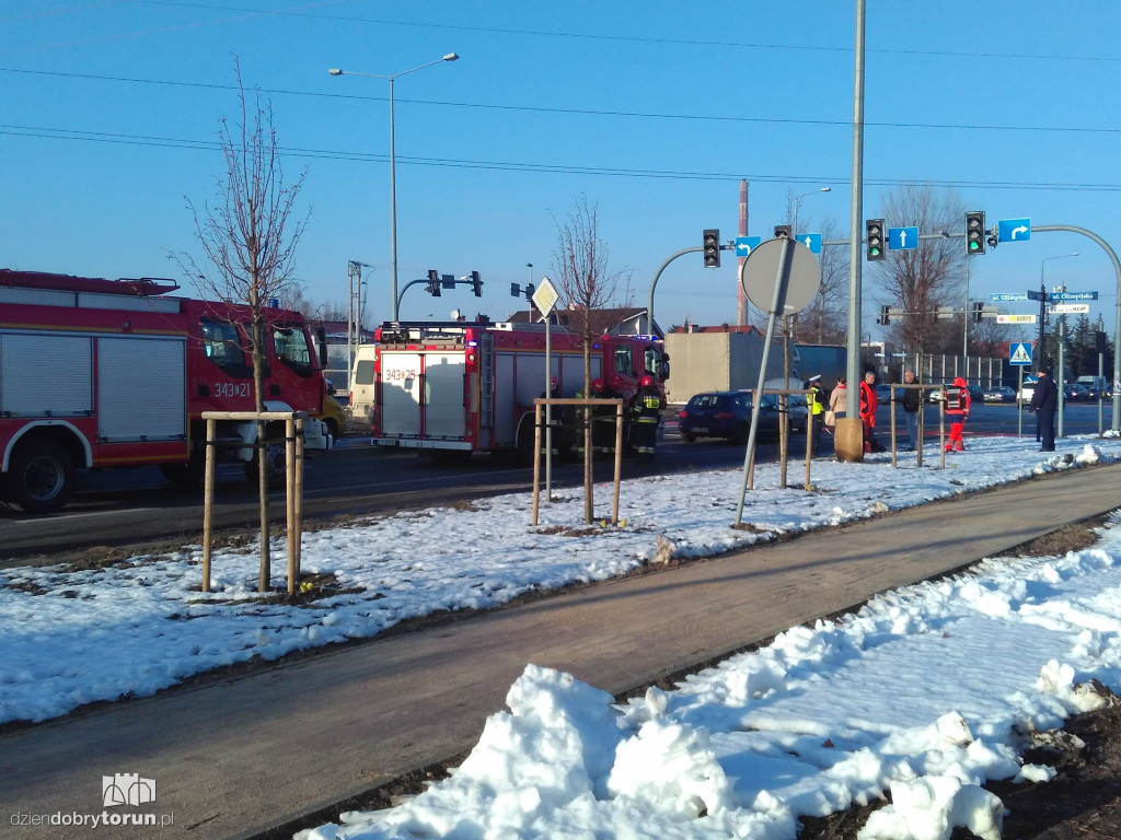 Groźna kolizja na ul. Olsztyńskiej