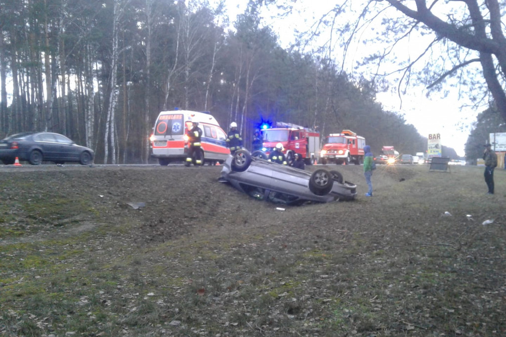 Wypadek na DK10 niedaleko Solca Kujawskiego