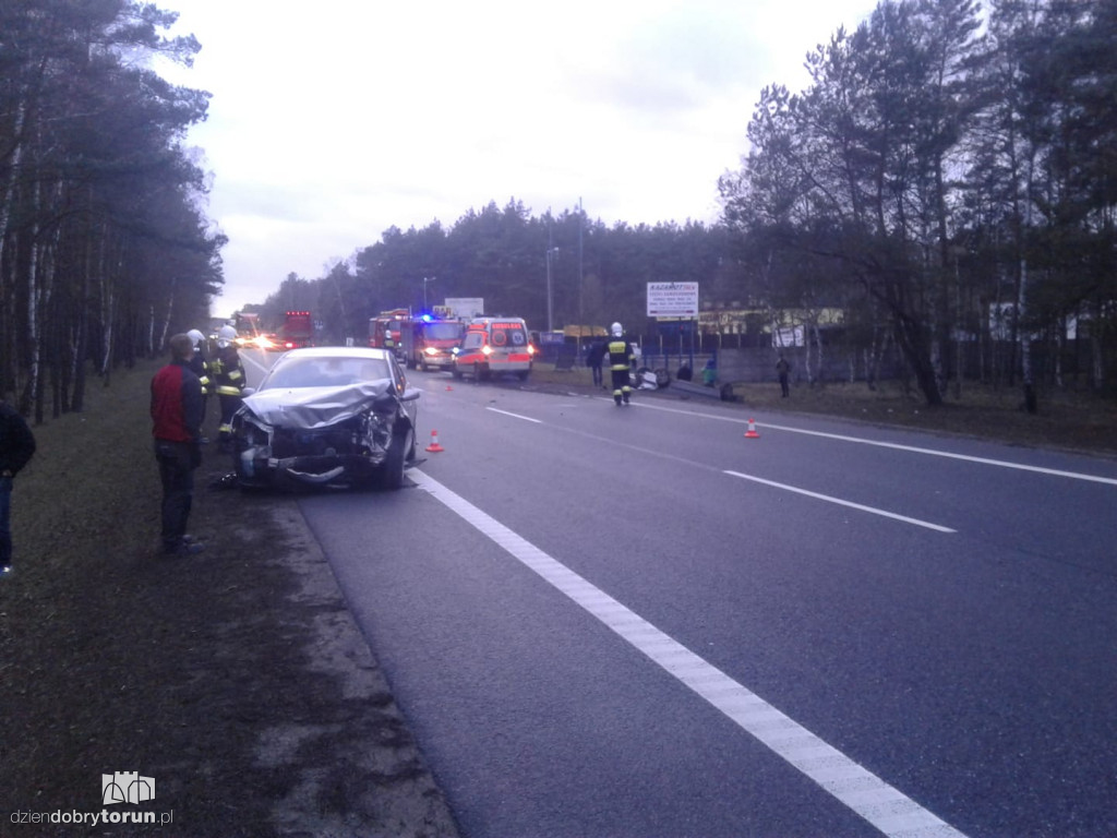Wypadek na DK10 niedaleko Solca Kujawskiego