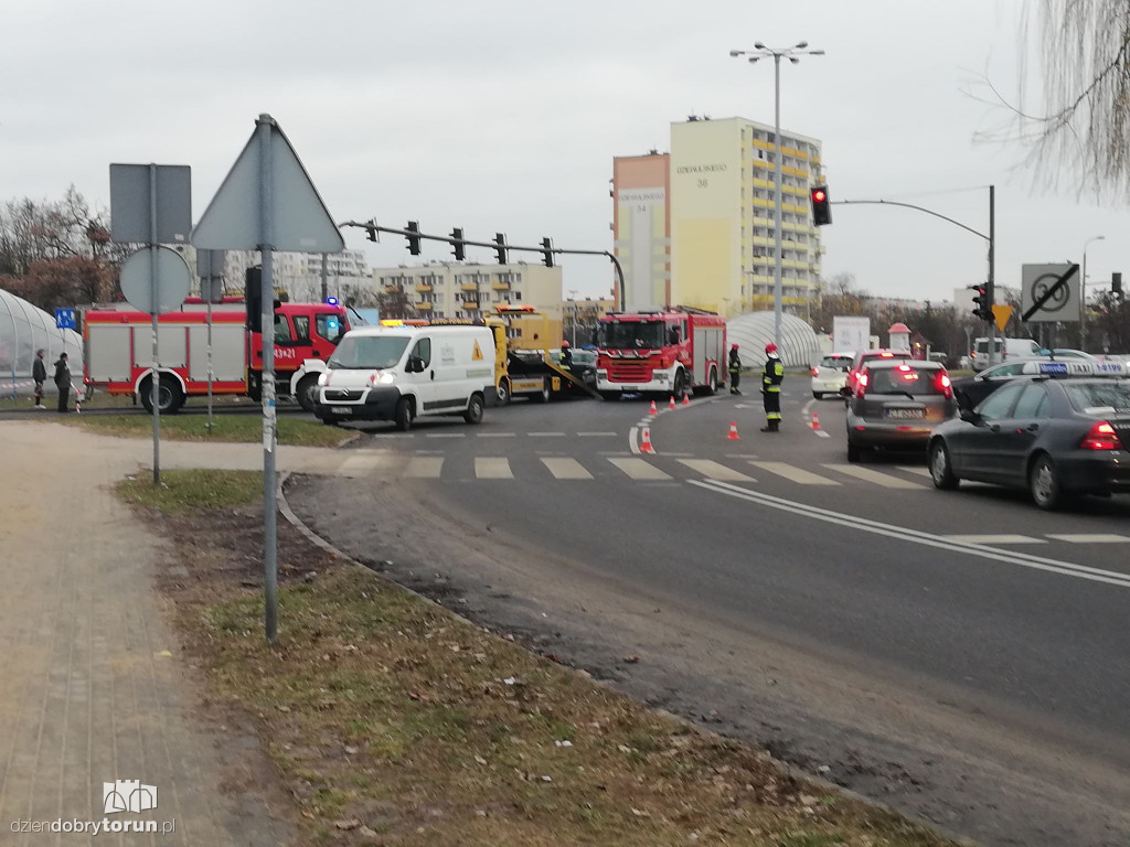 Kolizja na Szosie Lubickiej