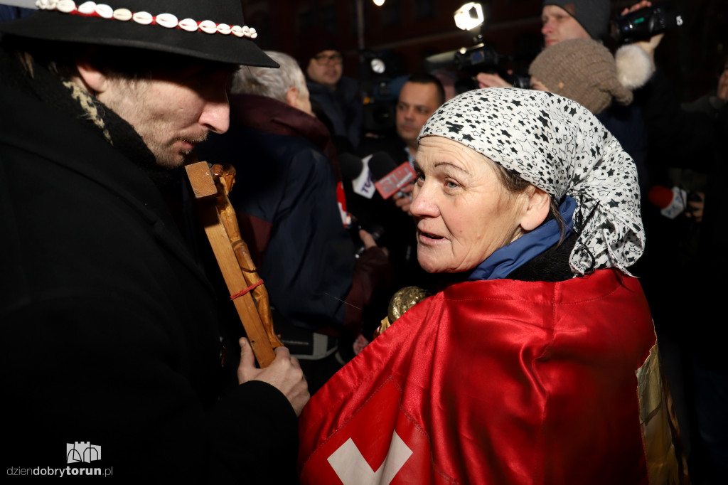 Protest przed Centrum Sztuki Współczesnej