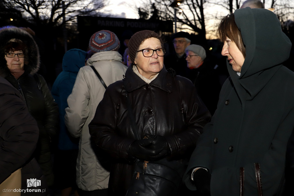 Protest przed Centrum Sztuki Współczesnej