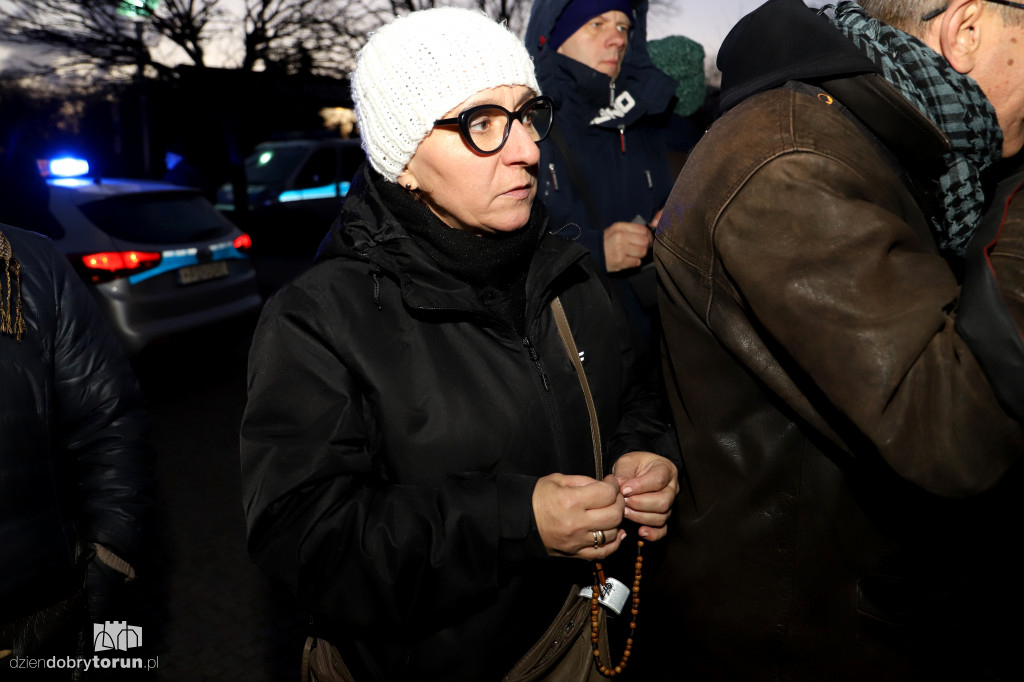 Protest przed Centrum Sztuki Współczesnej