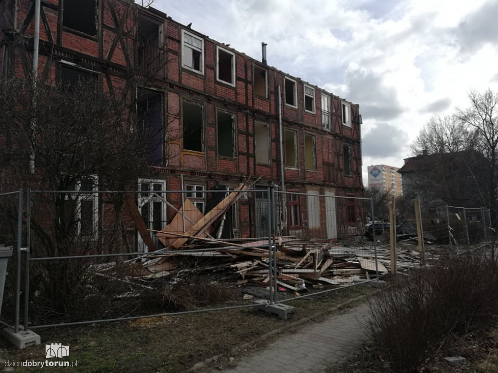 Rozbiórka budynku przy Grudziądzkiej