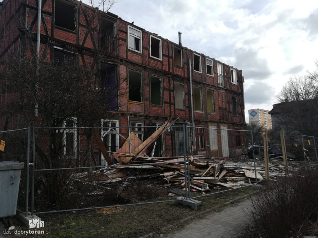 Rozbiórka budynku przy Grudziądzkiej