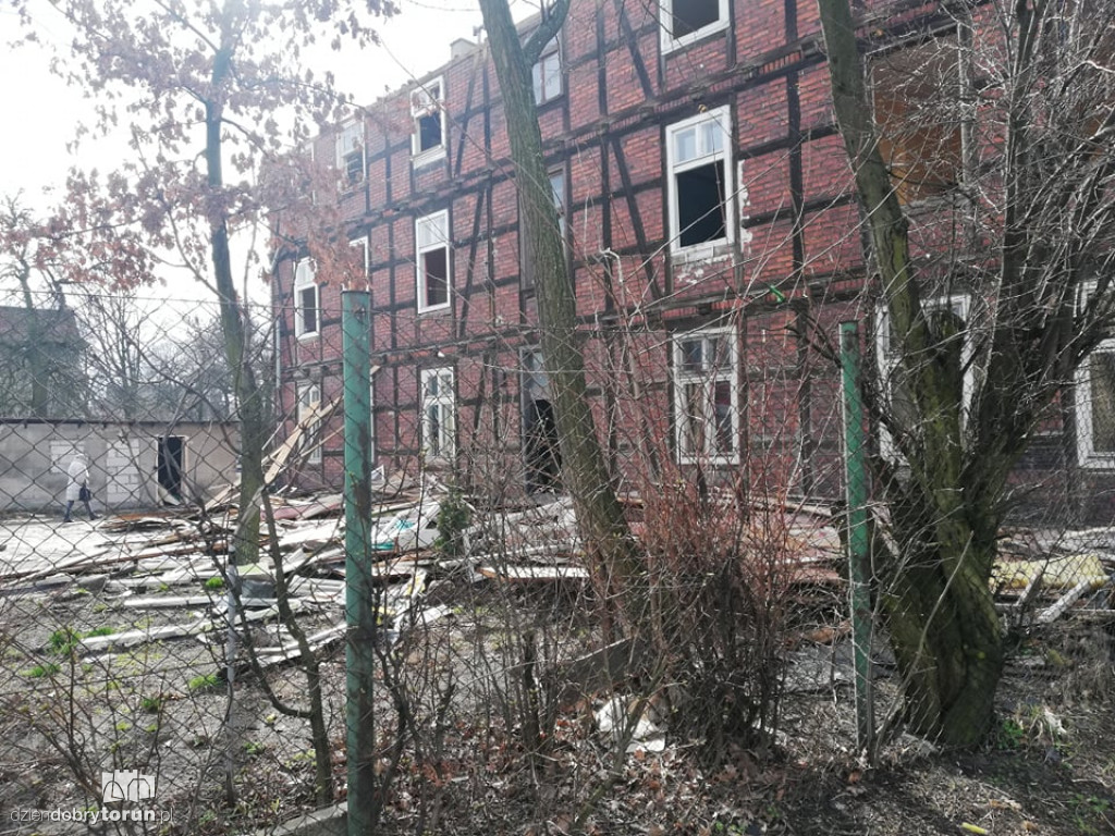 Rozbiórka budynku przy Grudziądzkiej
