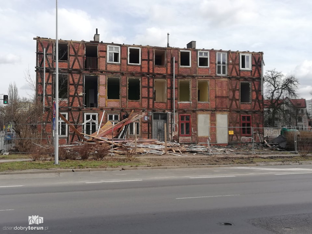 Rozbiórka budynku przy Grudziądzkiej