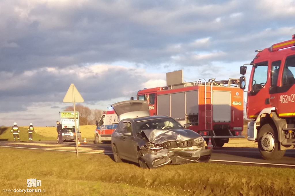 Groźne zderzenie w Suchatówce