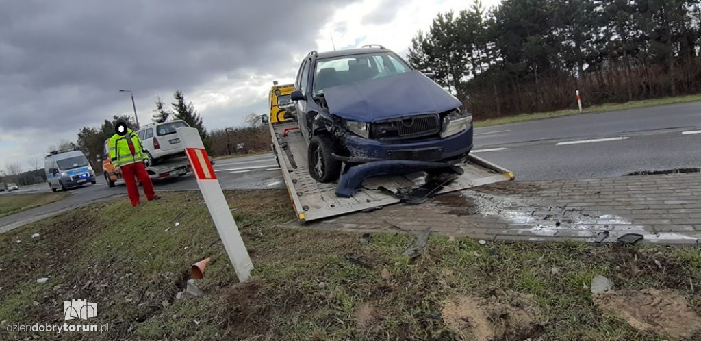 Wypadek na trasie Toruń - Bydgoszcz