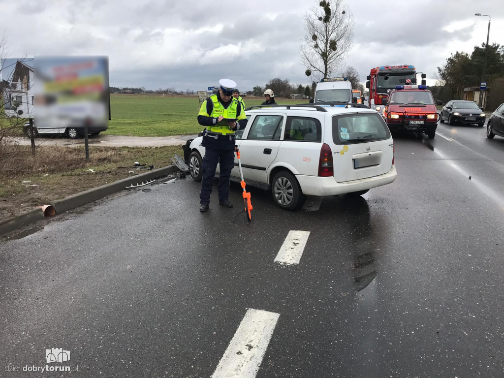 Wypadek na trasie Toruń - Bydgoszcz
