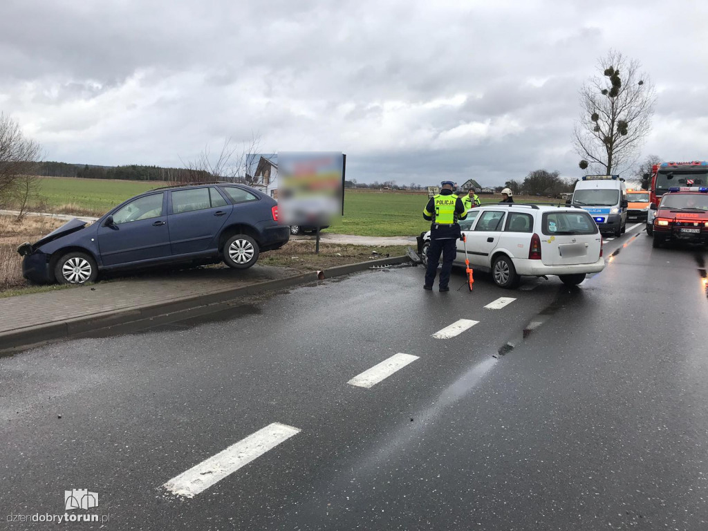 Wypadek na trasie Toruń - Bydgoszcz