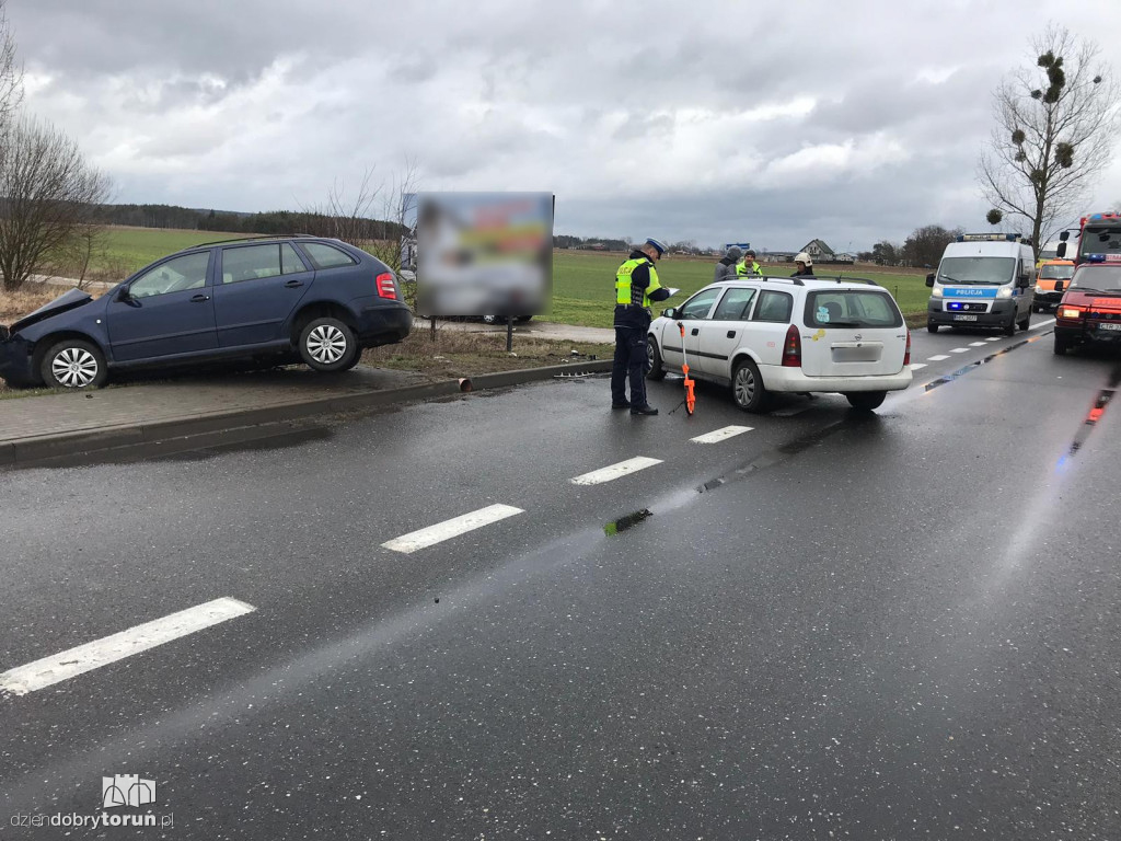 Wypadek na trasie Toruń - Bydgoszcz