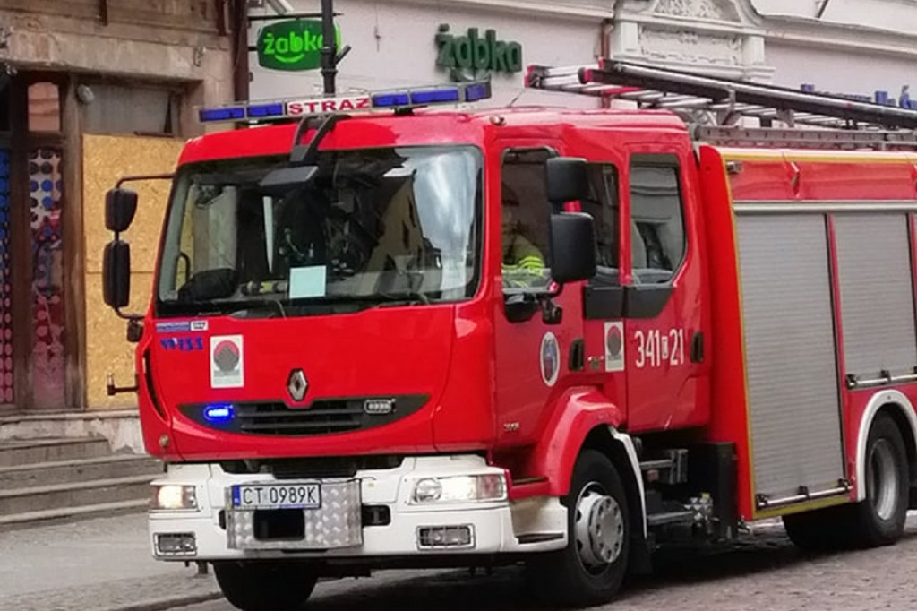 Akcja strażaków na Chełmińskiej