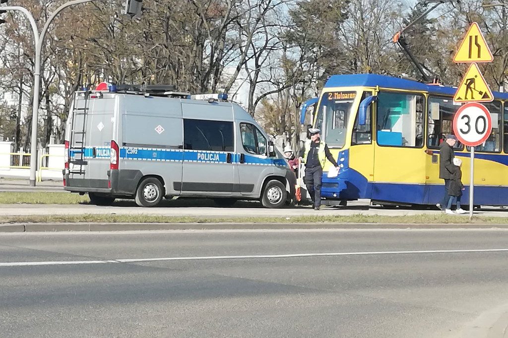 Tramwaj potrącił kobietę w centrum miasta