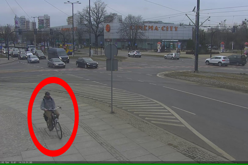 Policja szuka złodzieja roweru