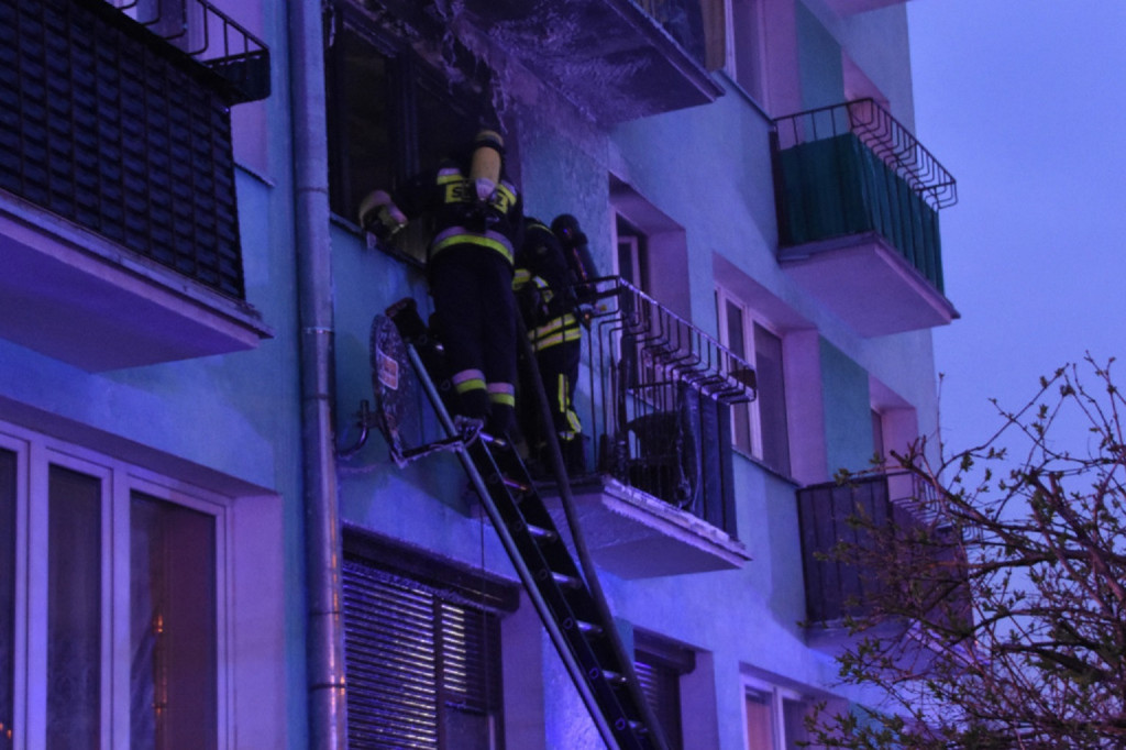 Tragiczny pożar w bloku we Włocławku