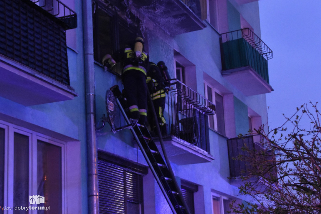Tragiczny pożar w bloku we Włocławku