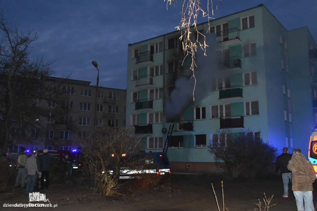 Tragiczny pożar w bloku we Włocławku