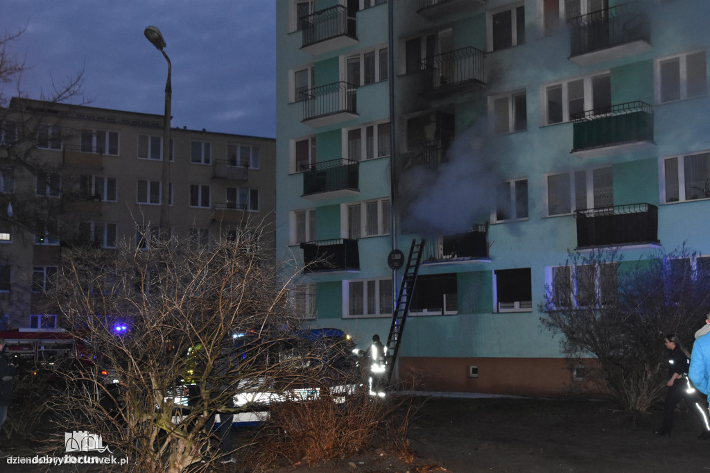 Tragiczny pożar w bloku we Włocławku