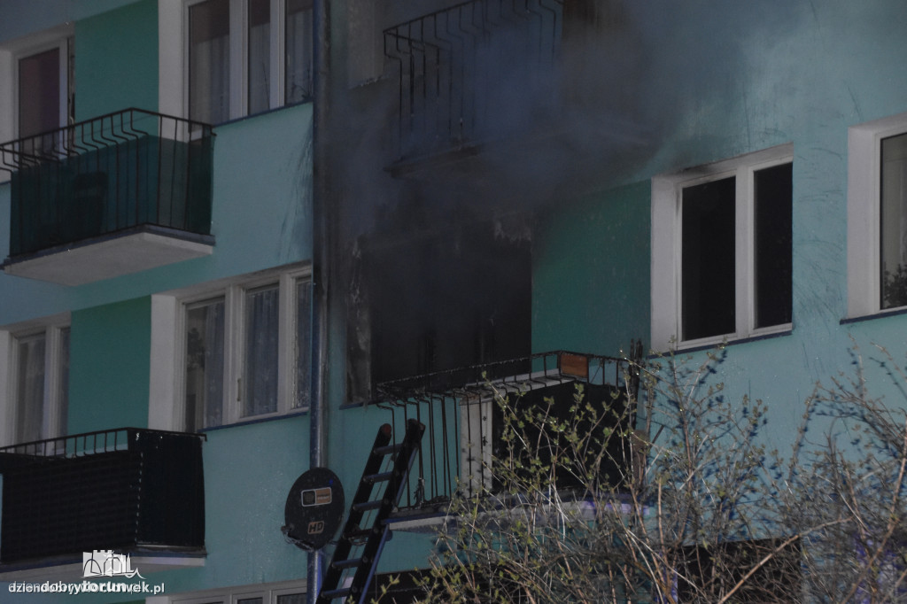 Tragiczny pożar w bloku we Włocławku