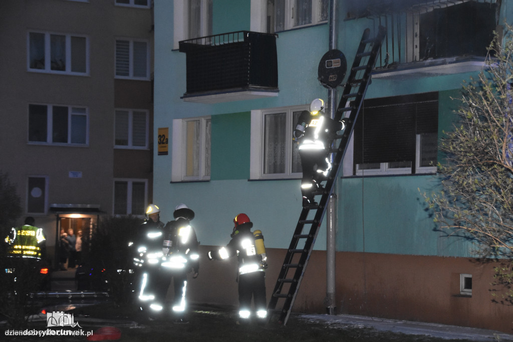 Tragiczny pożar w bloku we Włocławku