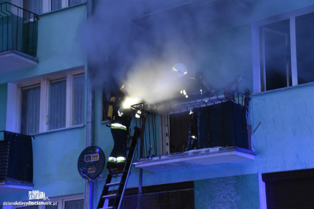 Tragiczny pożar w bloku we Włocławku
