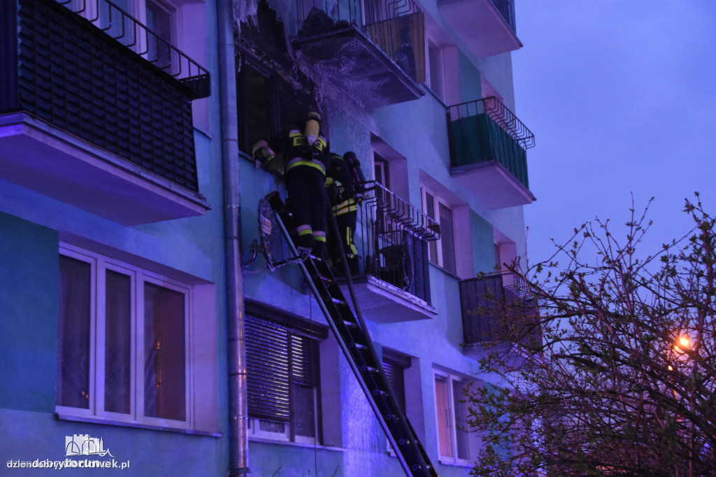 Tragiczny pożar w bloku we Włocławku