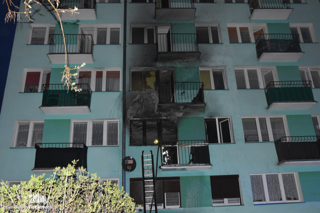 Tragiczny pożar w bloku we Włocławku