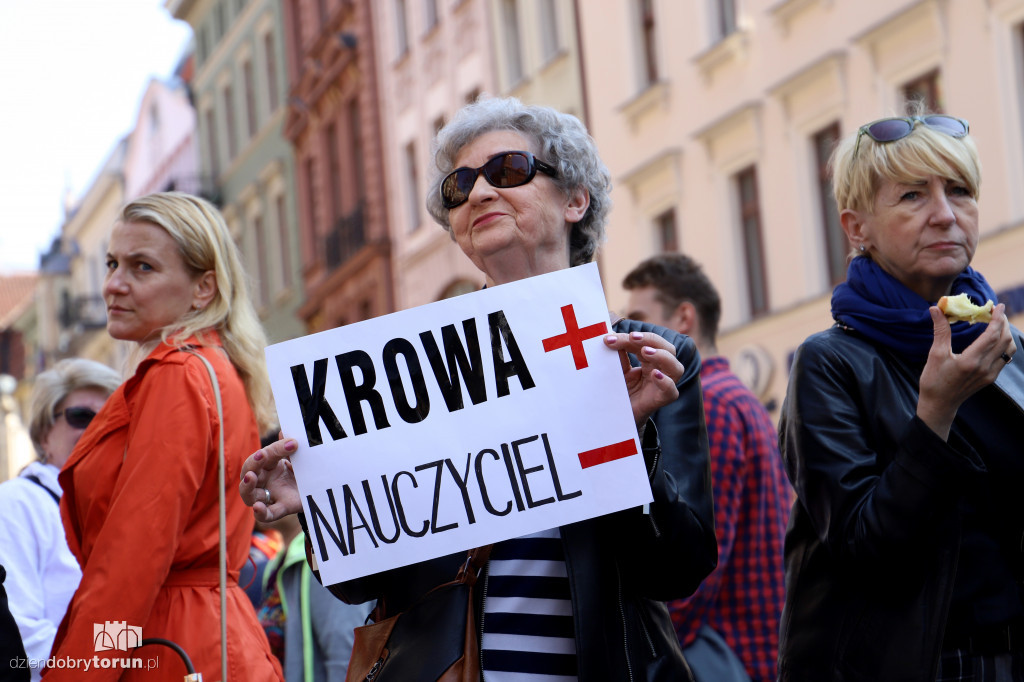 Protest ,,Wspieram nauczycieli''