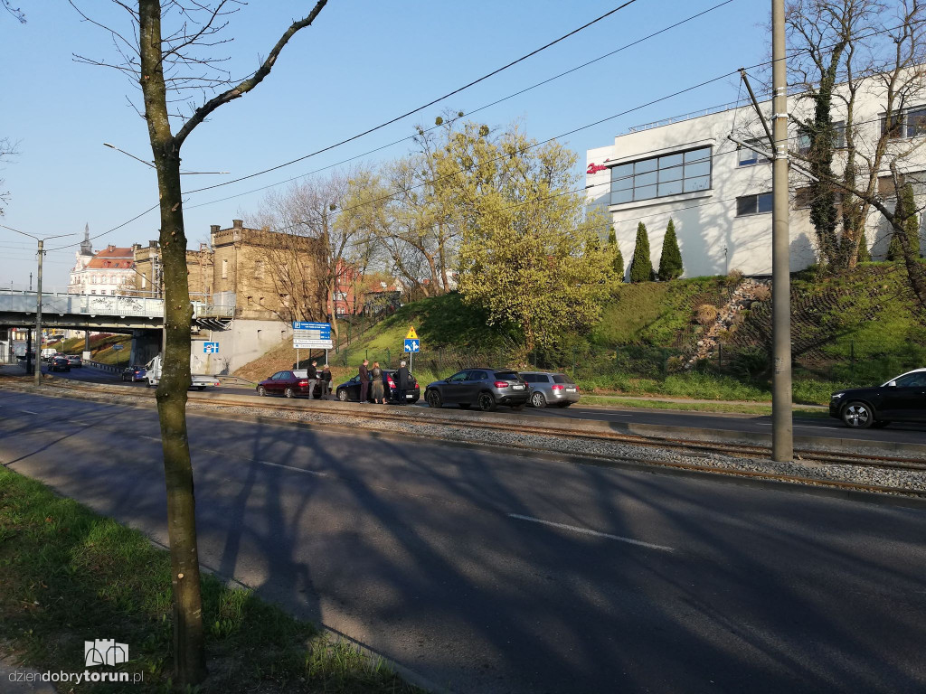 Kolizja koło dworca miasto PKP