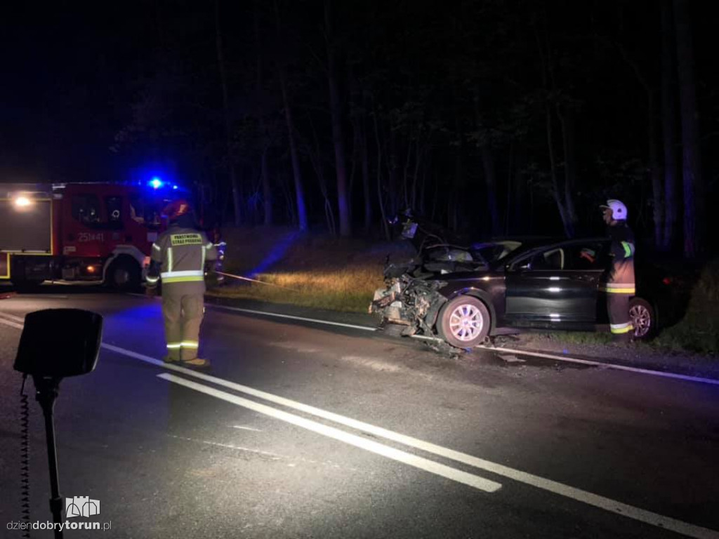 Wypadek na DK 10 niedaleko Torunia
