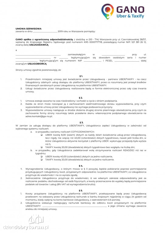 Dokumenty kierowców Bolta