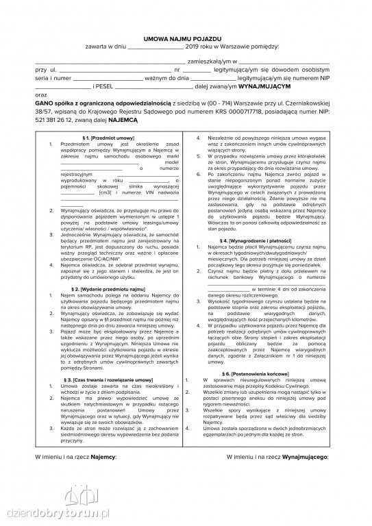 Dokumenty kierowców Bolta