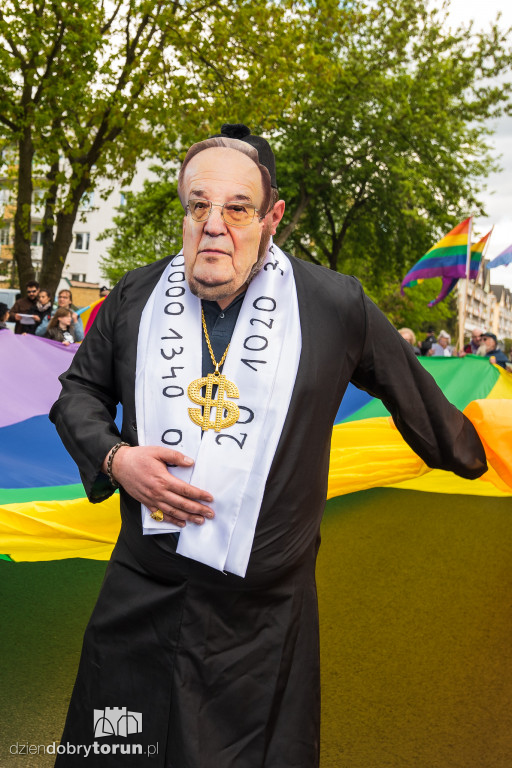 Demonstracja pod siedzibą Radia Maryja