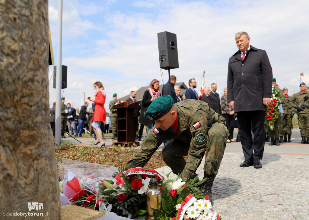Odsłonięcie obelisku na toruńskich Glinkach