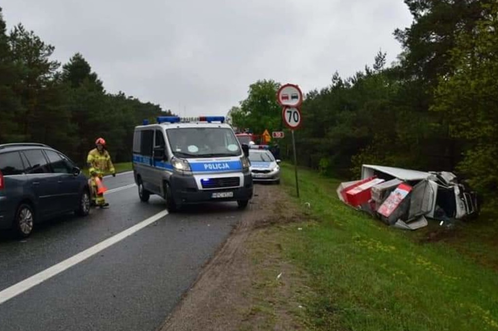 Fatalny wypadek na DK10 w Przyłubiu